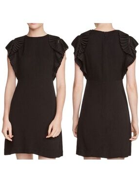 MAJE Ruffle Sleeves Roland Dress